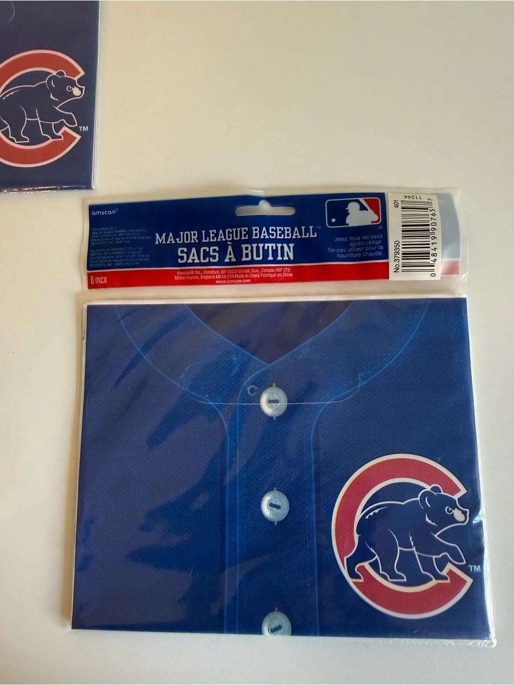 CHICAGO CUBS MLB Loot Bags Lot of 30 Amscan Baseball Party Favor Bags 2010 NEW